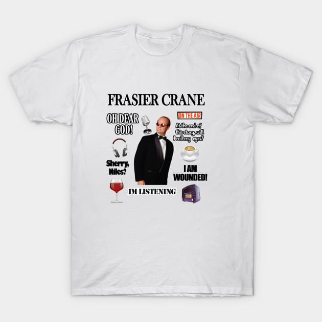 frasier crane T-Shirt by aluap1006